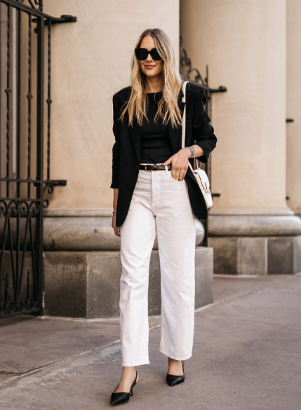 3 Chic Ways to Style White Jeans This Fall 2024